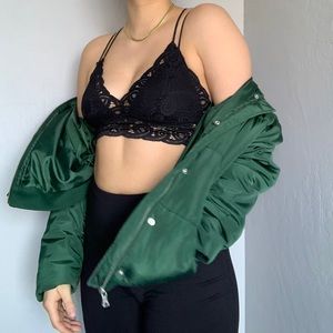 Forever 21 Green Bomber Jacket